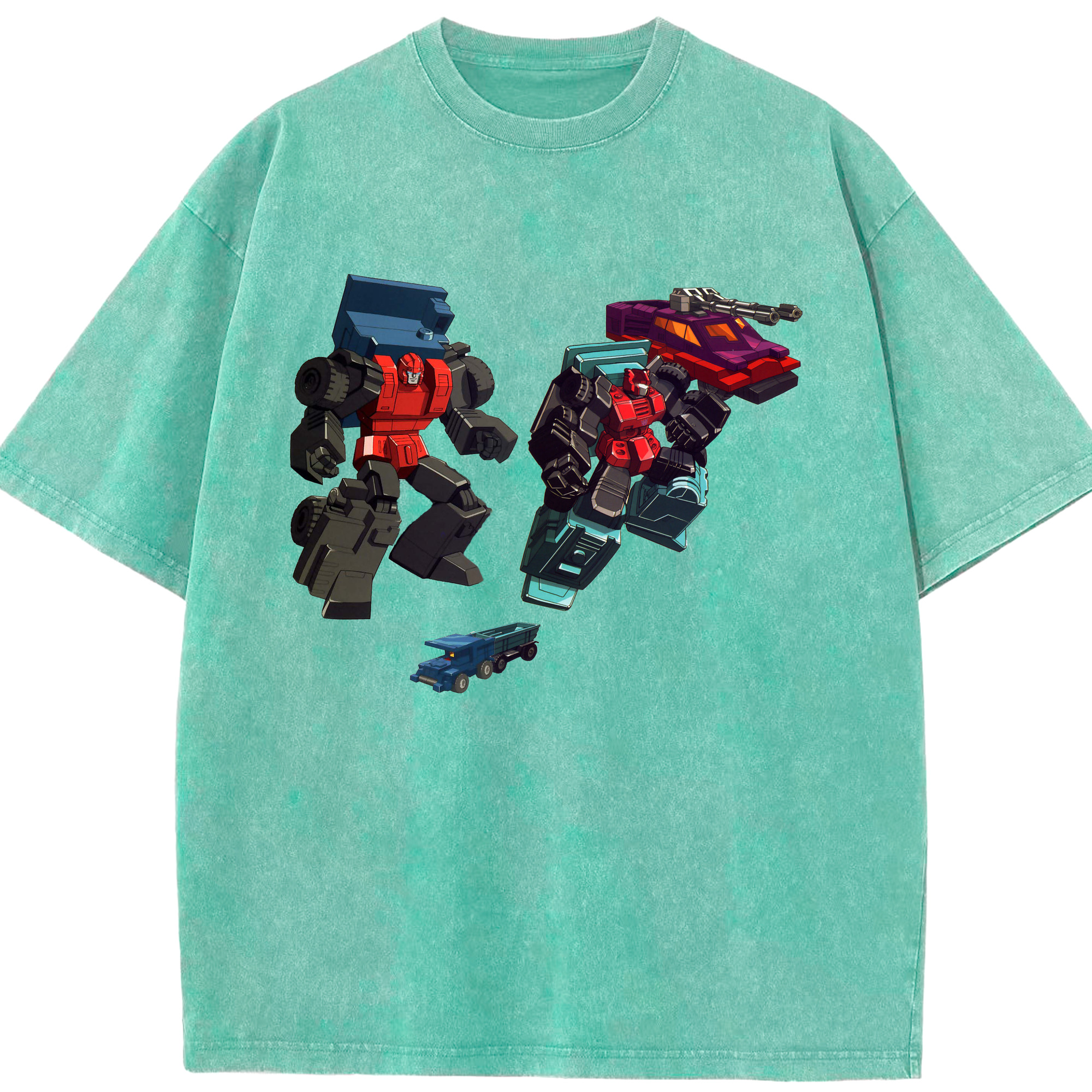 （画像用）  綿100% ヴィンテージ風 半袖Tシャツ（フロントプリント）